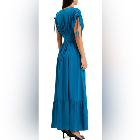 FRENCH CONNECTION Maxi Dress Polyester Women’s Size 6US Color: Ocean Depth NWT - Picture 2 of 16